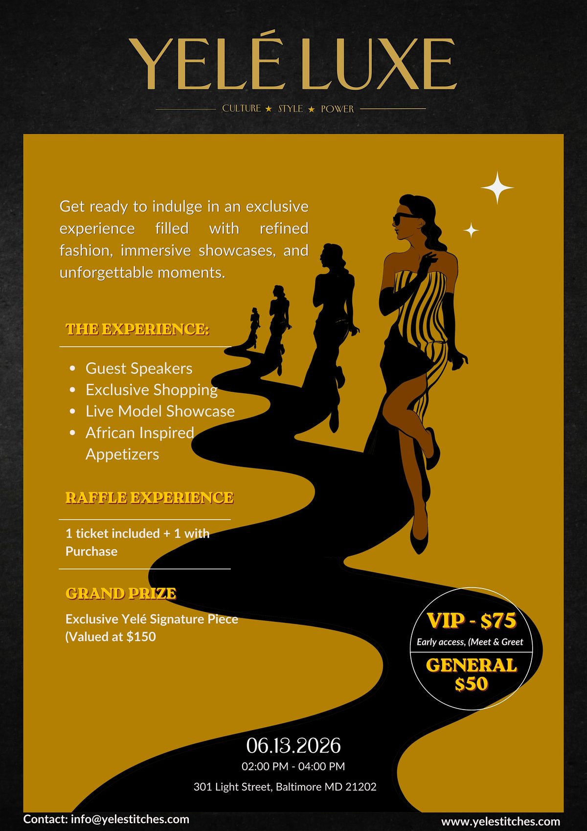 YEL\u00c8 LUXE EVENT - Culture. Style. Power