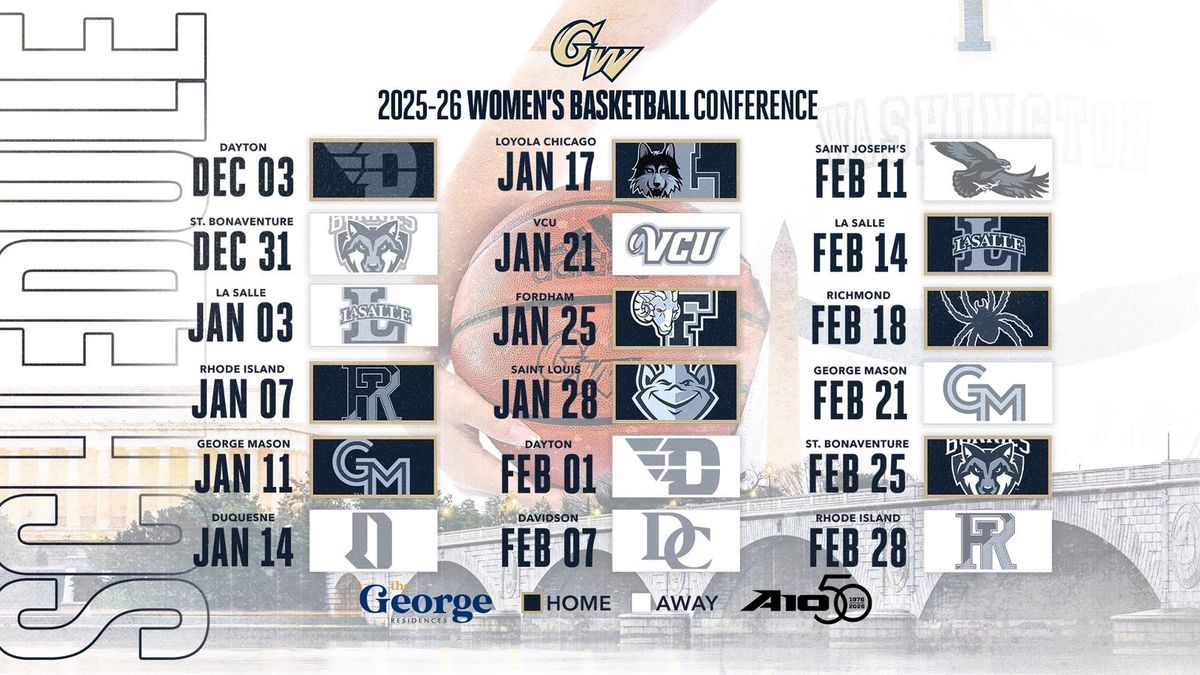 Parking Dayton Flyers at George Washington Revolutionaries Womens Basketball