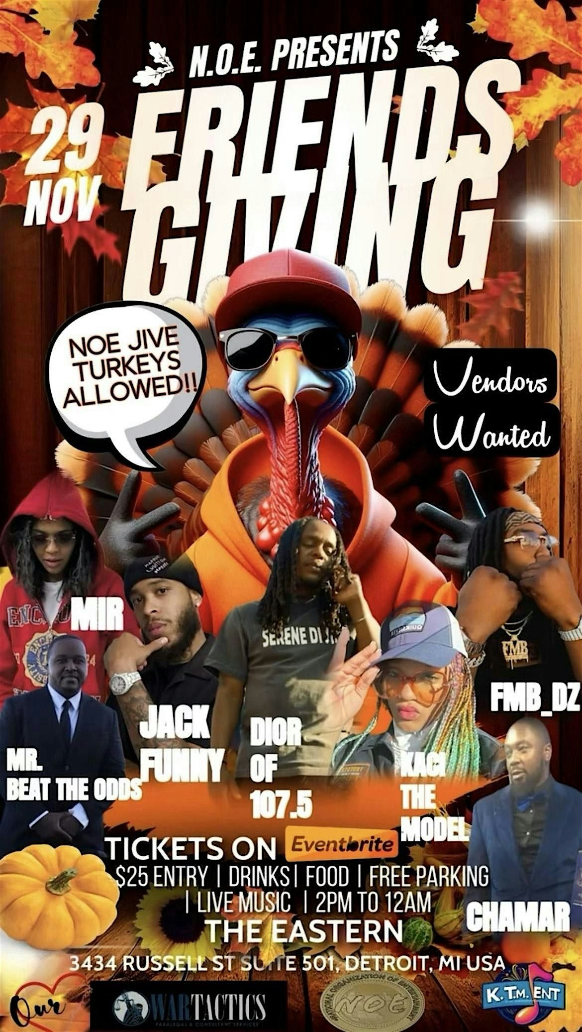 N.O.E Presents: FRIENDSGIVING \u2014 No Jive Turkeys Allowed!