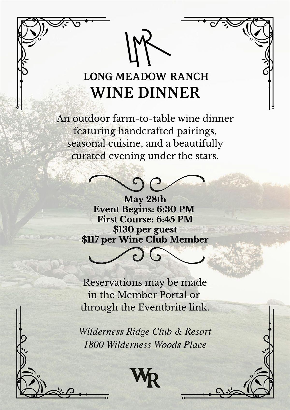 Long Meadow Ranch Wine Dinner