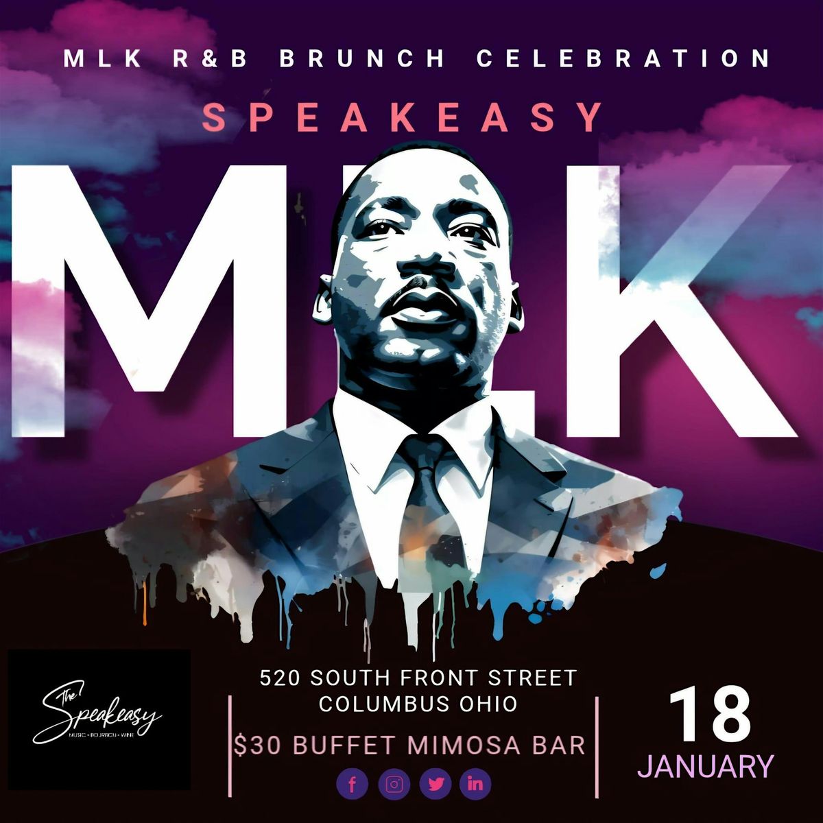 MLK BRUNCH SPEAKEASY WITH DESIGNER CHEF