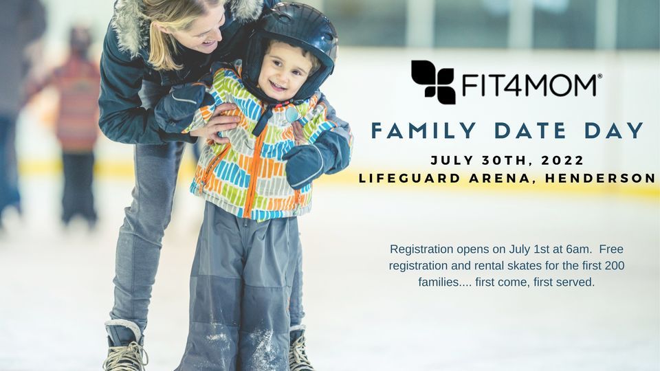 Family Date Day Ice Skating The District at Green Valley Ranch