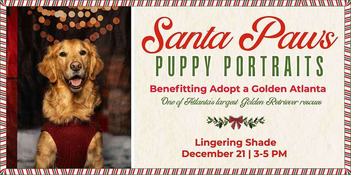Santa Paws Puppy Portraits at Lingering Shade