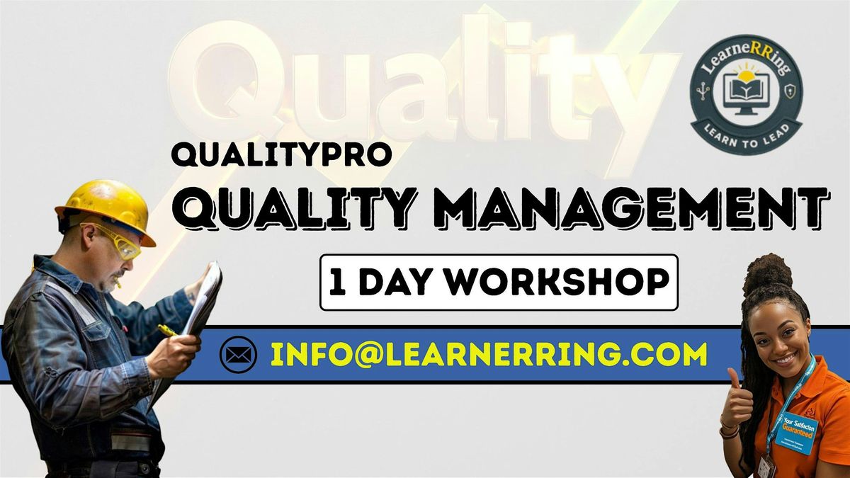 Quality Management 1 Day Workshop | Madison, WI