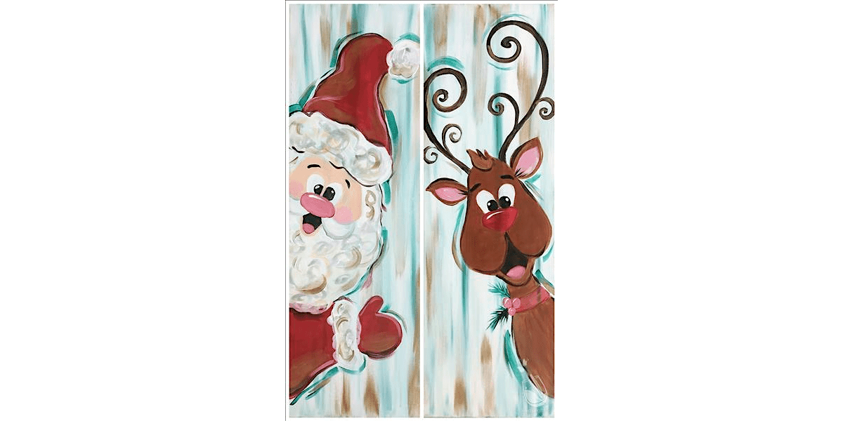 Peekaboo Christmas Pals - Paint and Sip in New Braunfels | Classpop!\u2122