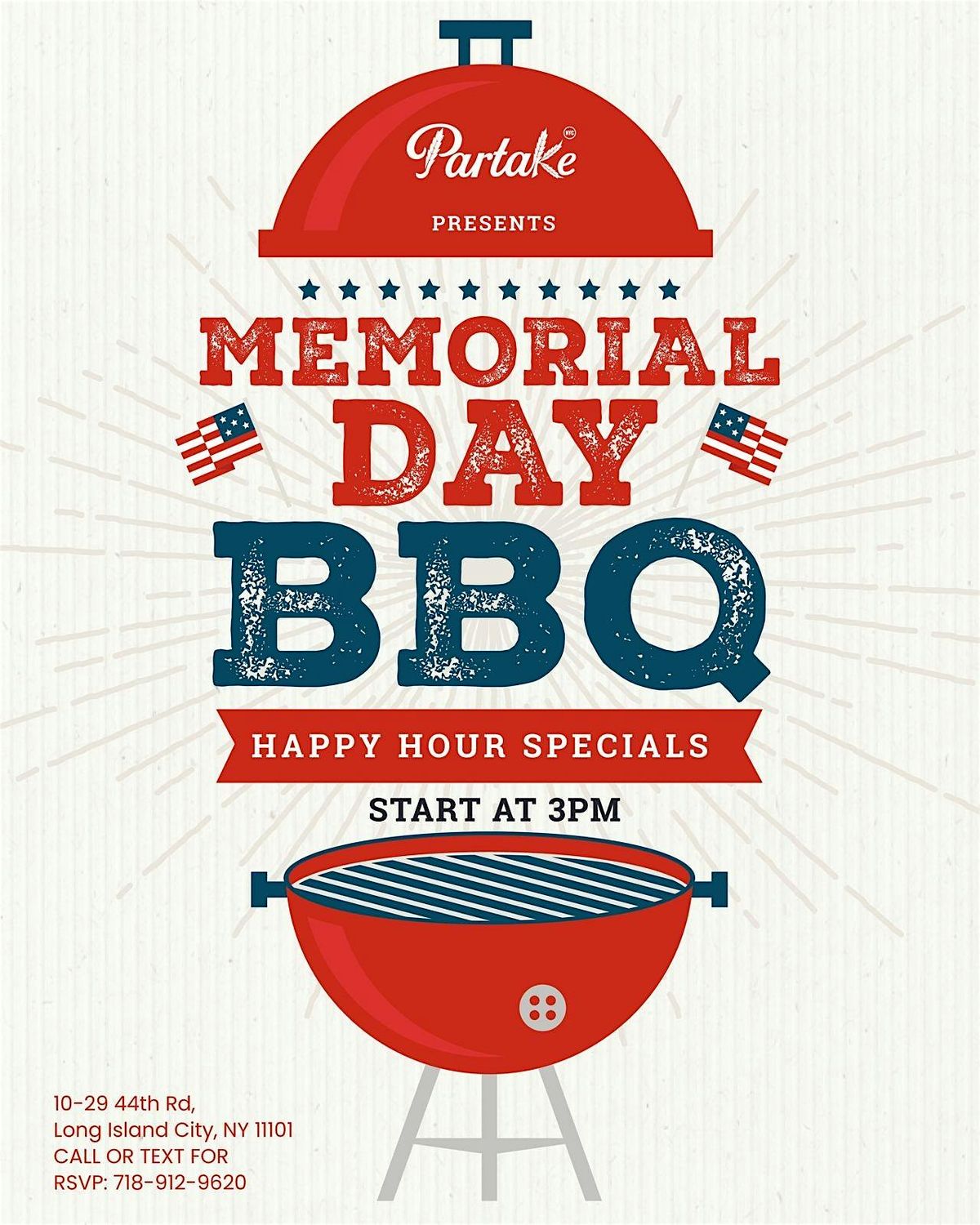 Memorial Day BBQ @ Partake NYC