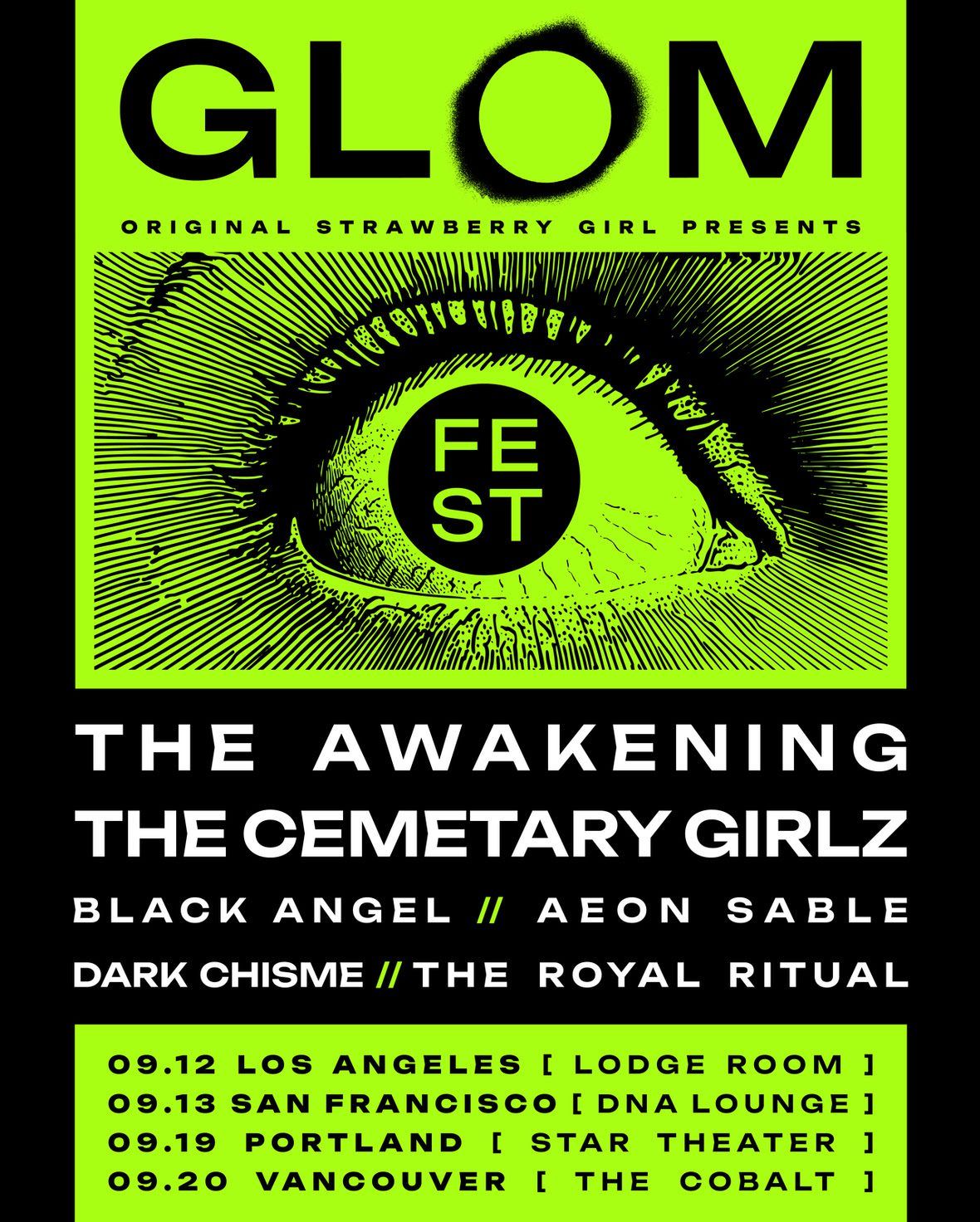 Glom Fest: The Awakening The Cemetary Girlz & Black Angel