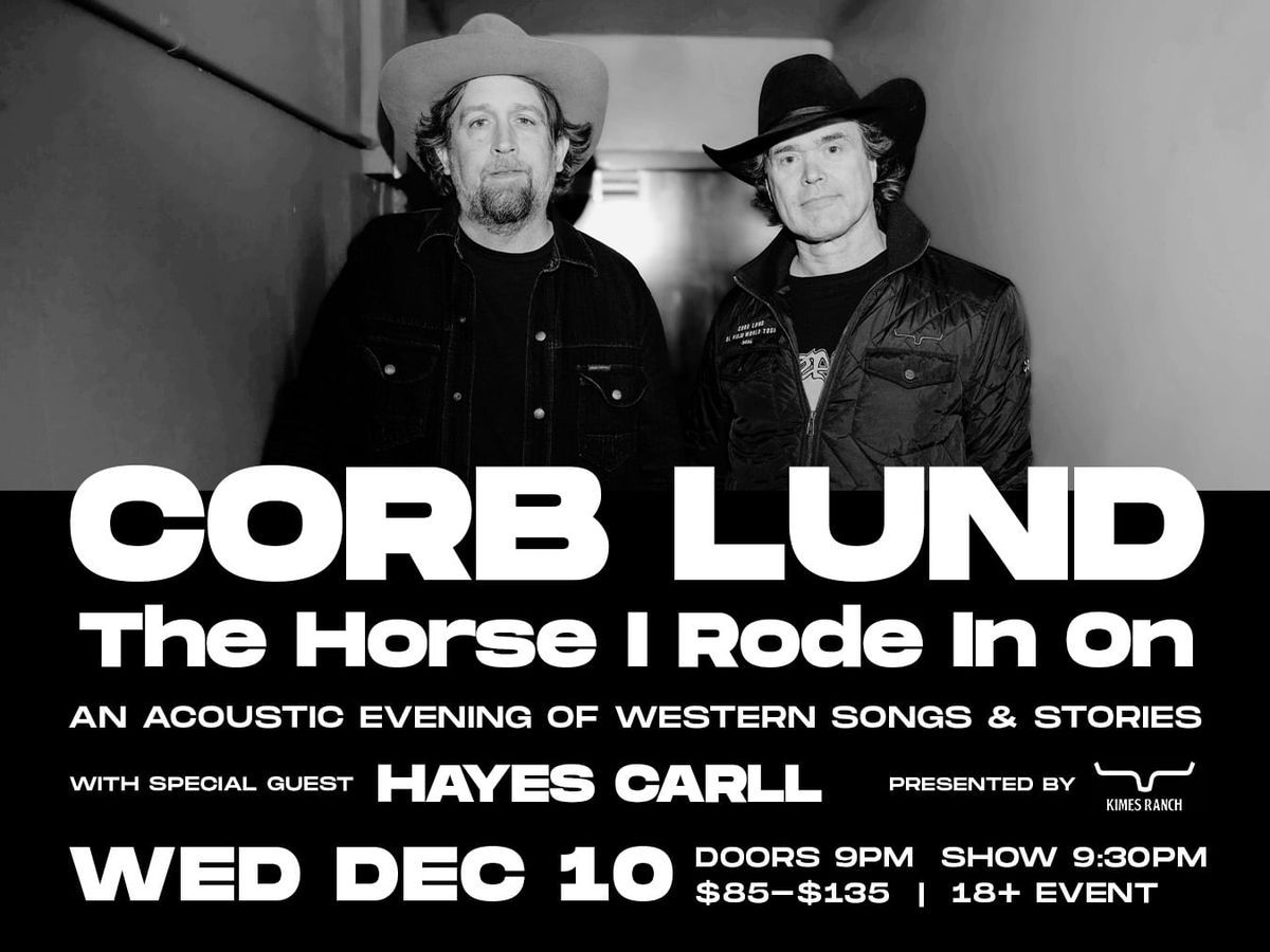 Corb Lund at Hollywood Theatre - Vancouver