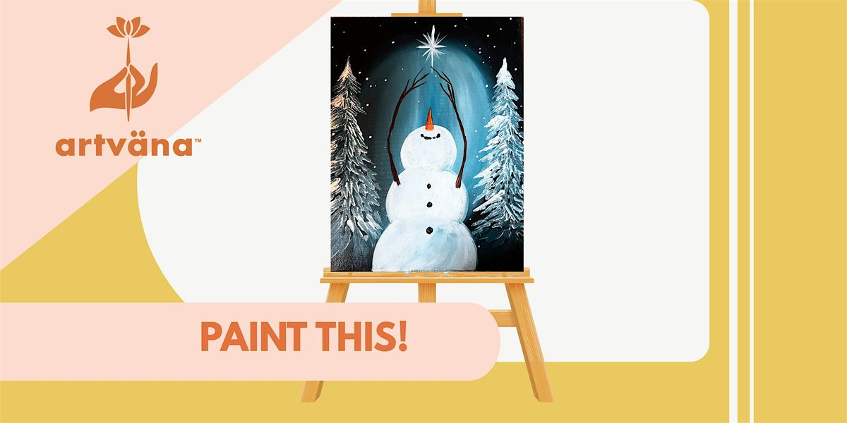 Artvana Winter Paint & Sip art class at Top Rung Brewing Lacey January 2026