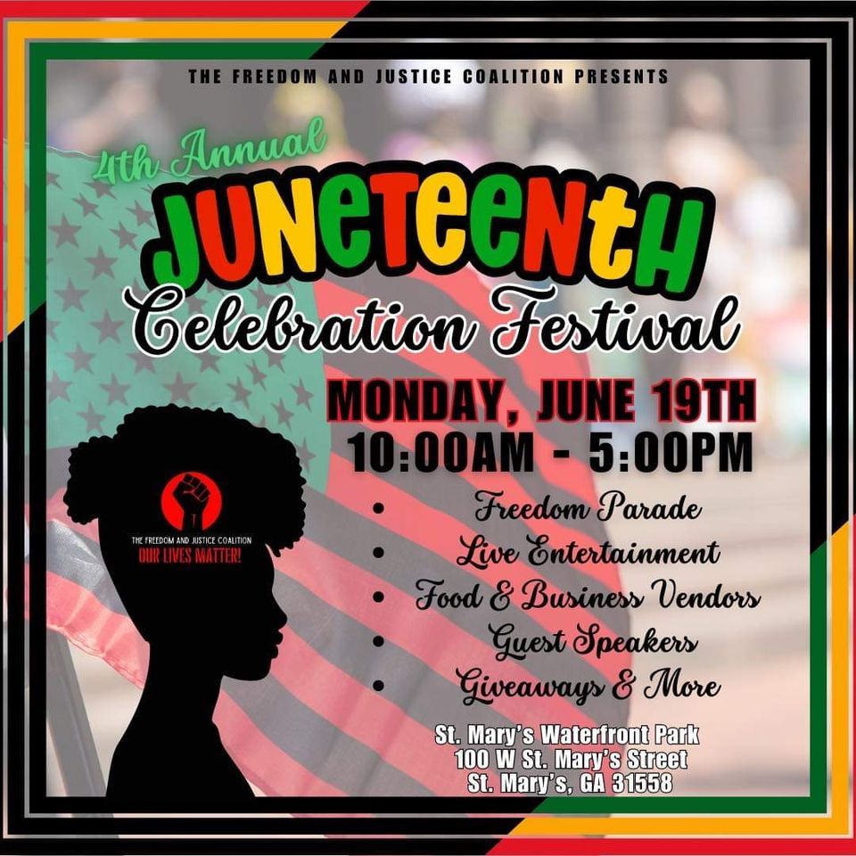 4th Annual Juneteenth Celebration Festival | St. Mary's Howard Gilman ...