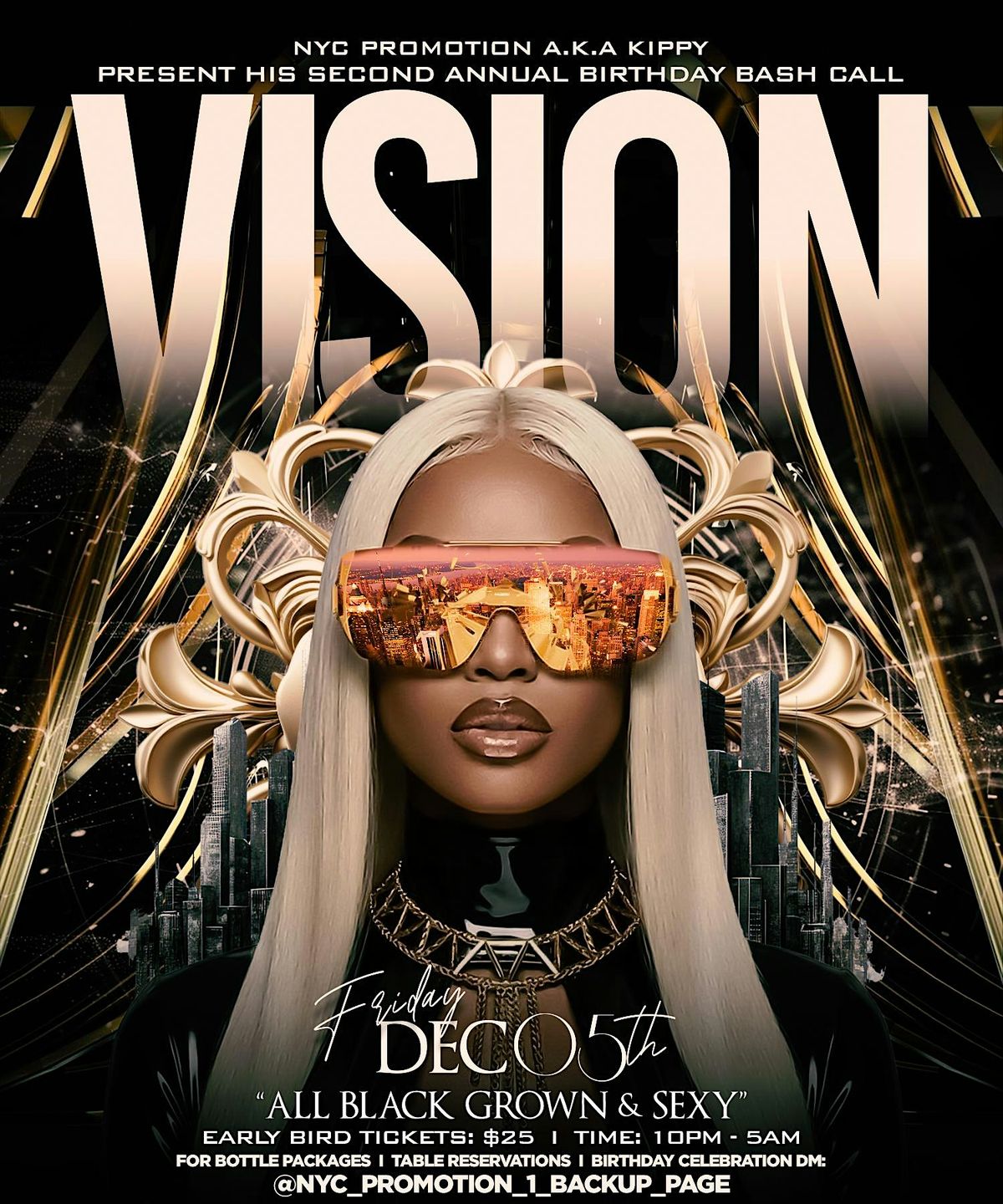 Welcome to vision ( the elegant all black experience)