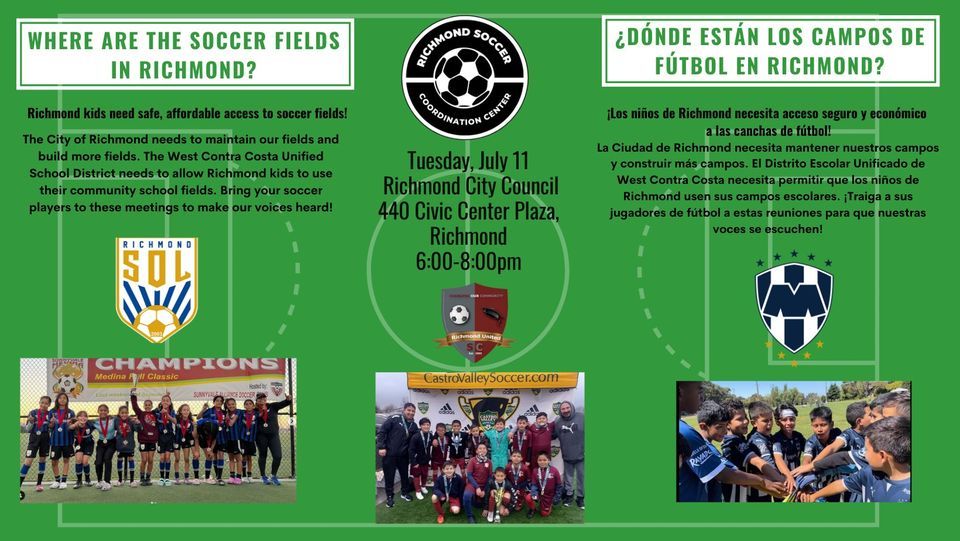 Richmond Soccer Rally @ Civic Center Plaza at City Of Richmond City ...