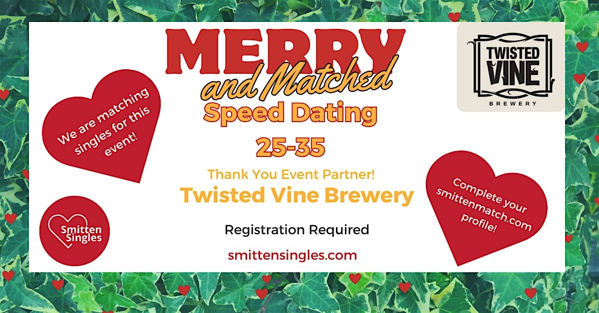 Merry & MATCHED Speed Dating - Des Moines Area (Ages 25 to 35)