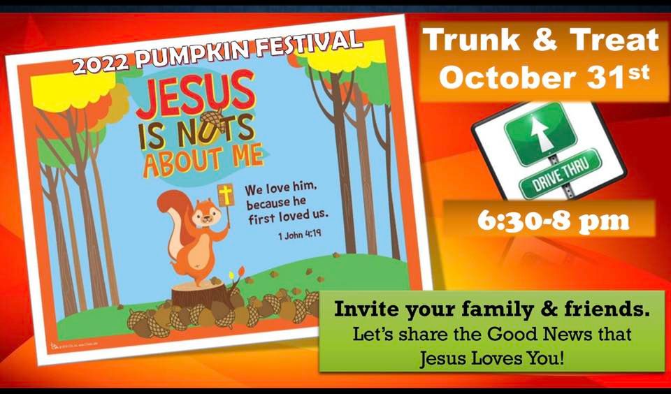2022 Pumpkin Festival “Jesus is Nuts About Me”! New Life Sanctuary