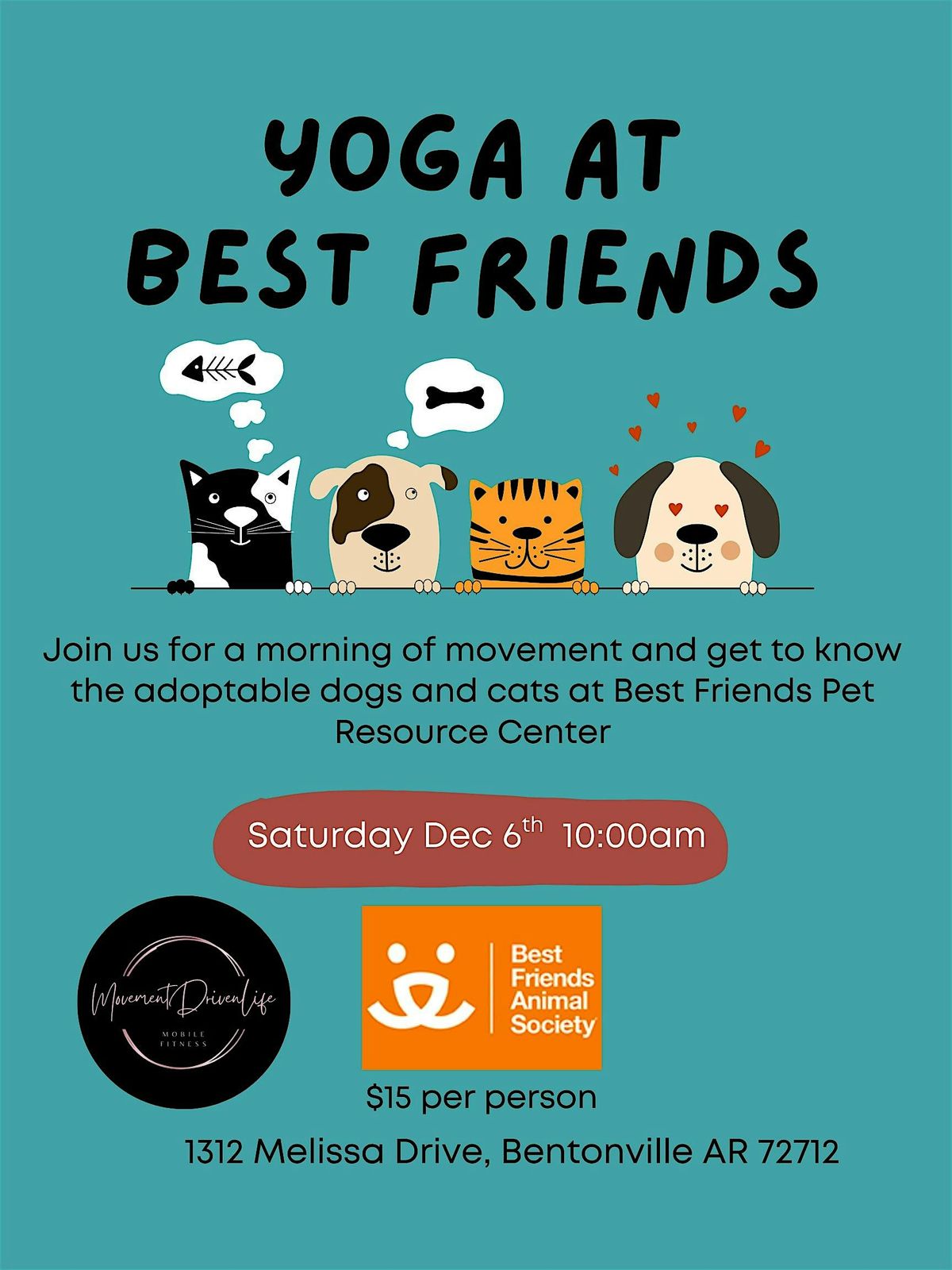 Yoga at Best Friends Pet Resource Center