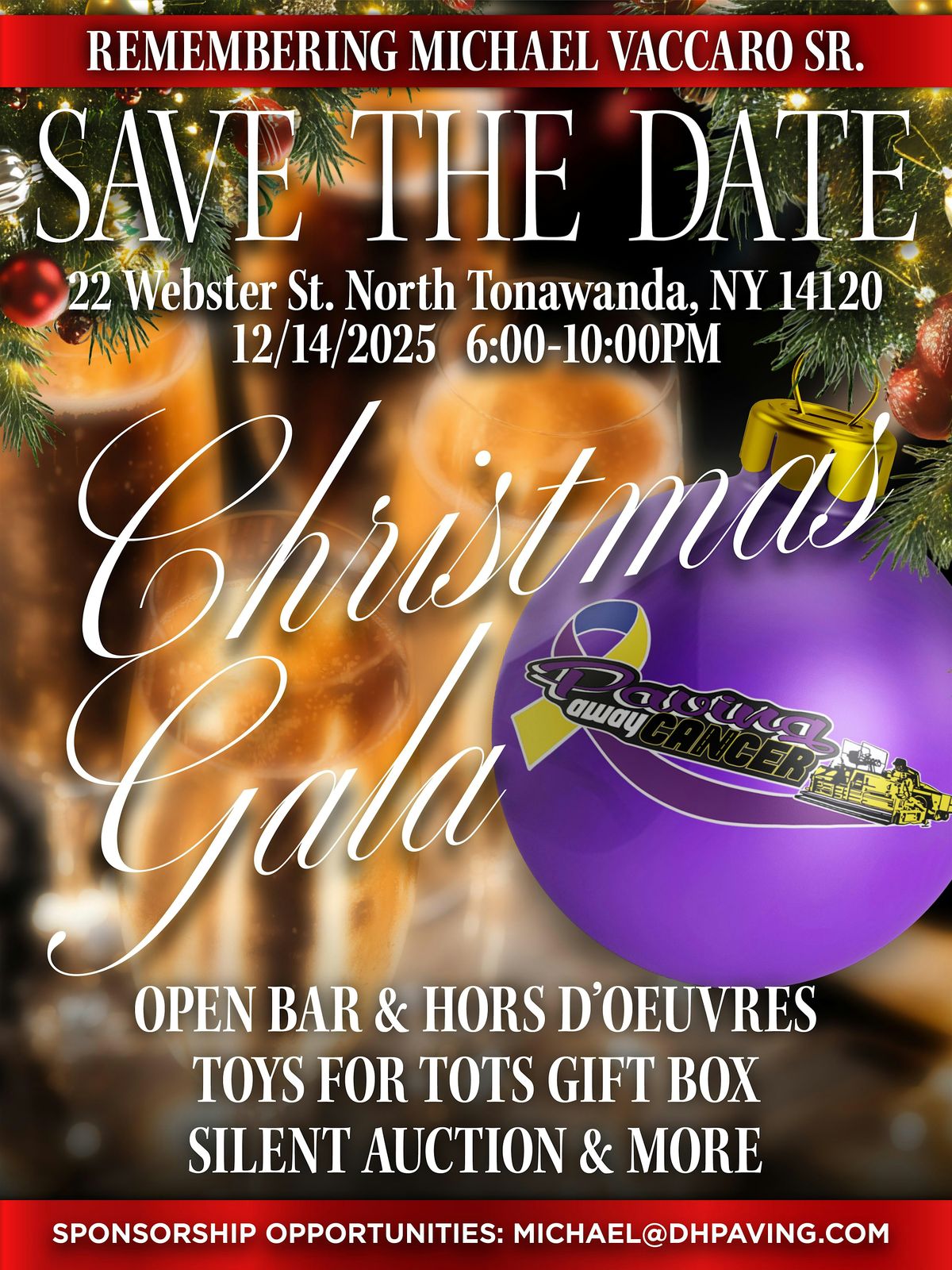 Paving Away Cancer's 5th Christmas Gala In Honor of Michael Vaccaro Sr.