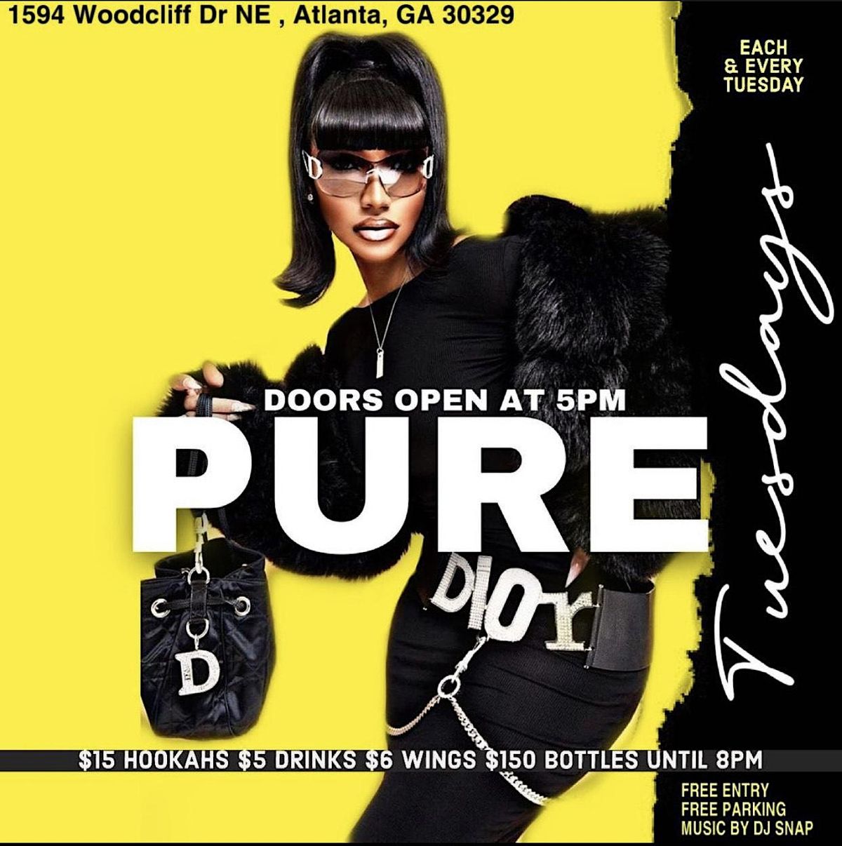 2 Turnt Tuesdays at Pure Lounge/hookah bar, Atlanta on 11th April, 2023