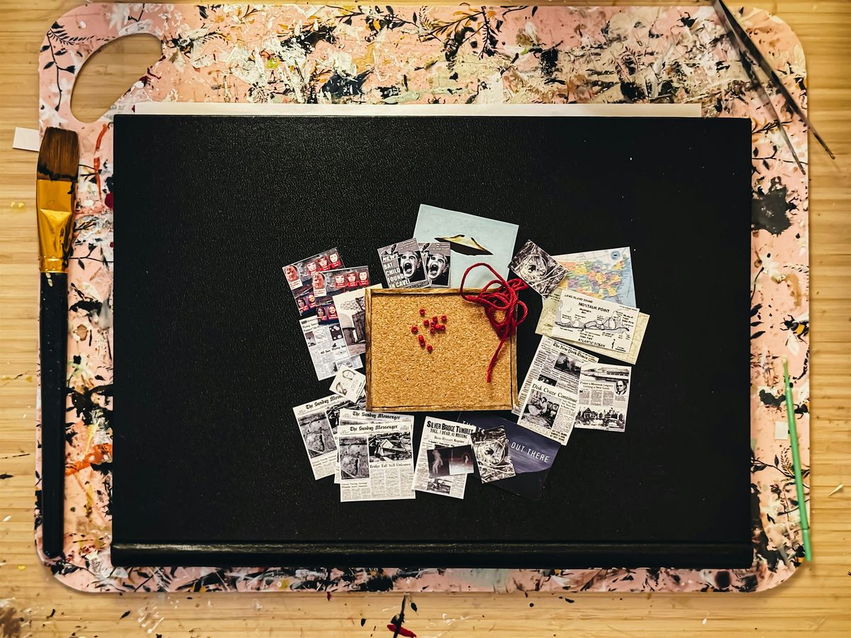 Mini-Mysteries! build a 1-inch scale red string conspiracy board workshop!