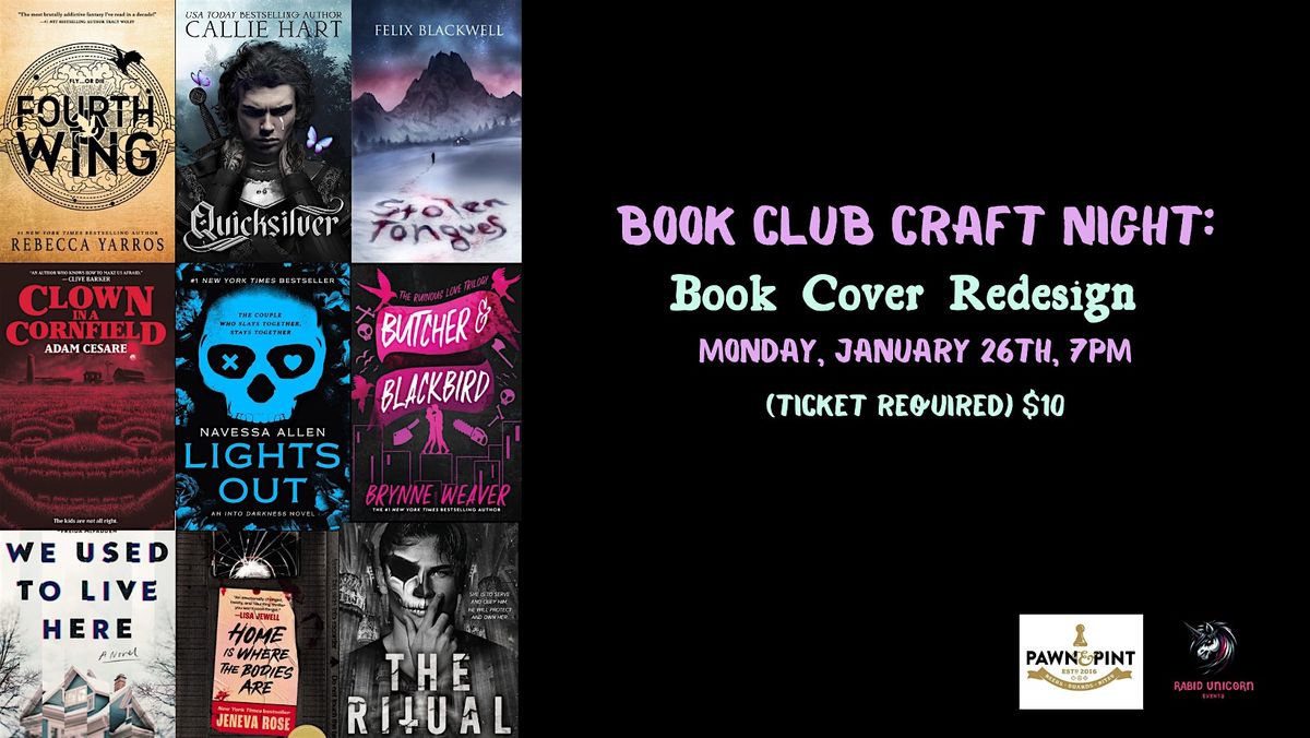 Book Club Craft Night: Book Cover Redesign