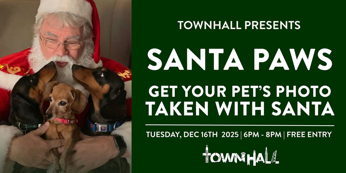 Townhall Cleveland Presents Santa Paws- Pet Pictures with Santa!