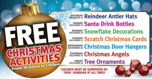 Free Christmas Event Pierce County 2022 Free Christmas Activities | Springs Shopping Centre, Baskerville, Wa |  December 18 To December 24