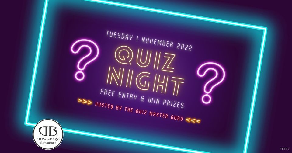 QUIZ NIGHT TUESDAY | JOIN THE FUN