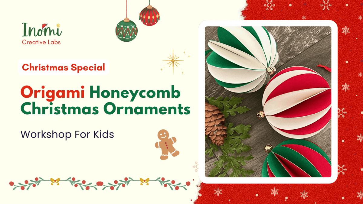 Origami Honeycomb Christmas Ornaments