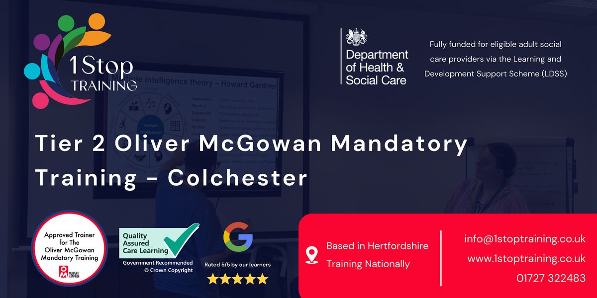Tier 2 Oliver McGowan Mandatory Training (Colchester)
