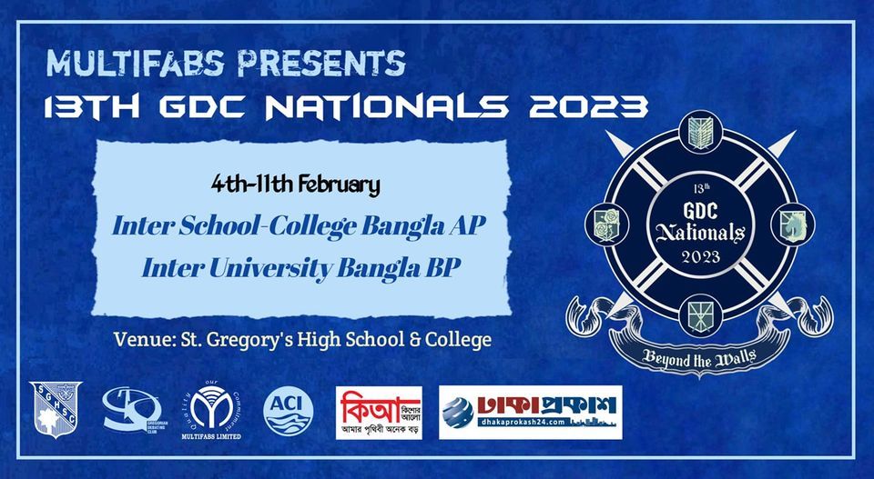 Multifabs Limited presents 13th GDC Nationals 2023 | St. Gregory's High ...