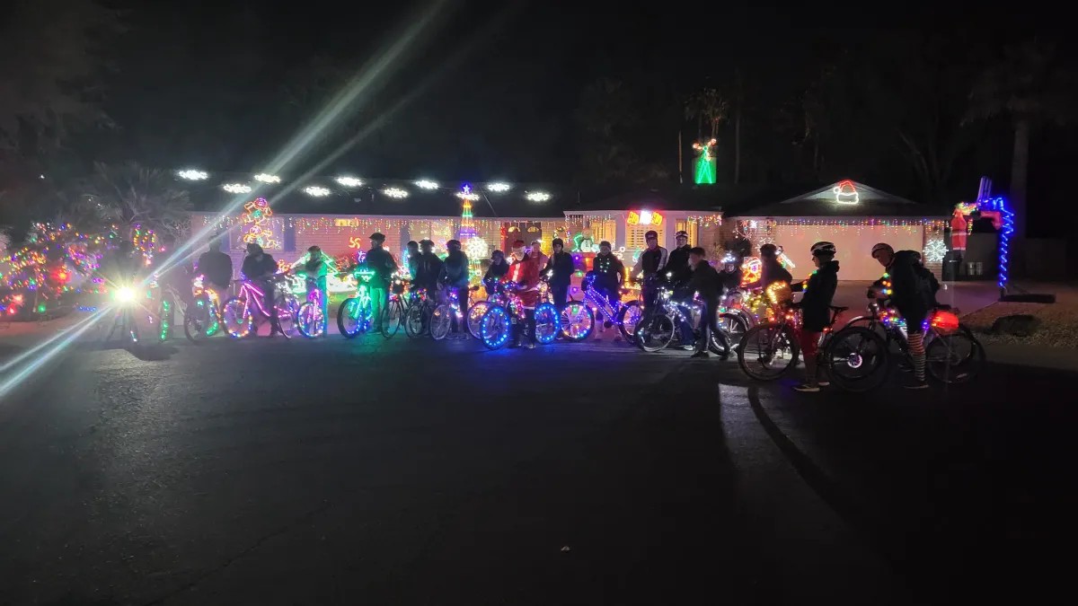 Moon Valley Annual Christmas Lights Bicycle Ride & Dinner