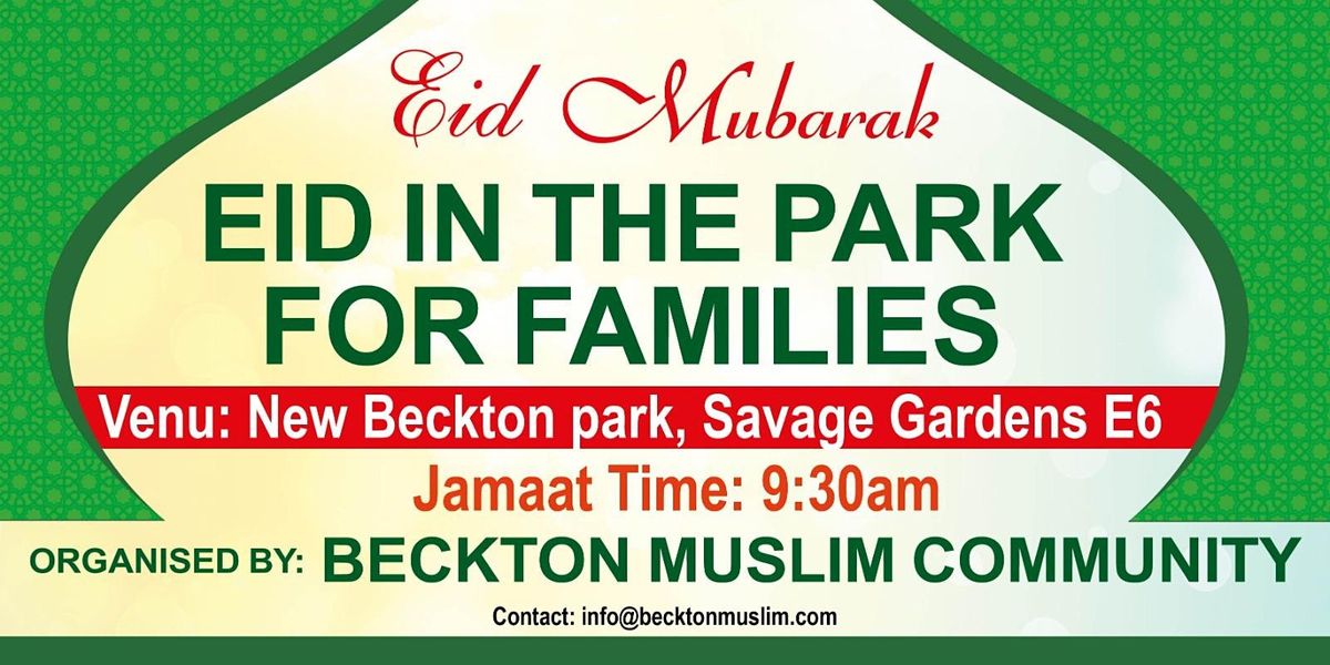 Beckton Eid Salah In The Park