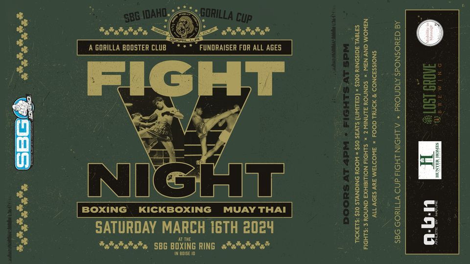 GORILLA CUP FIGHT NIGHT 5