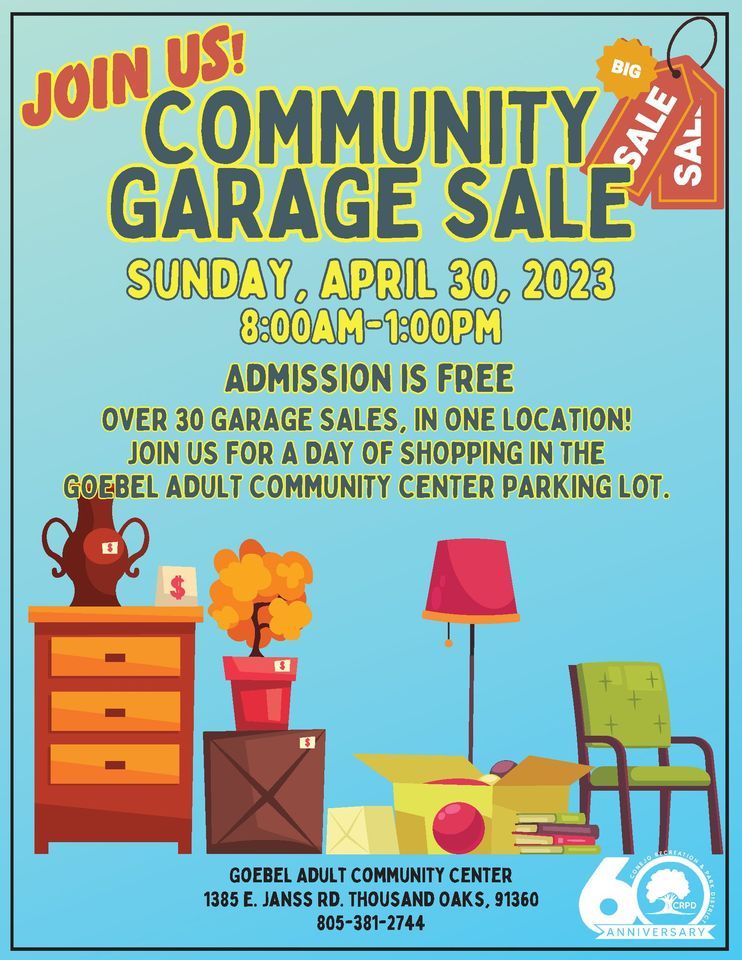 Community Garage Sale Goebel Adult Community Center, Thousand Oaks