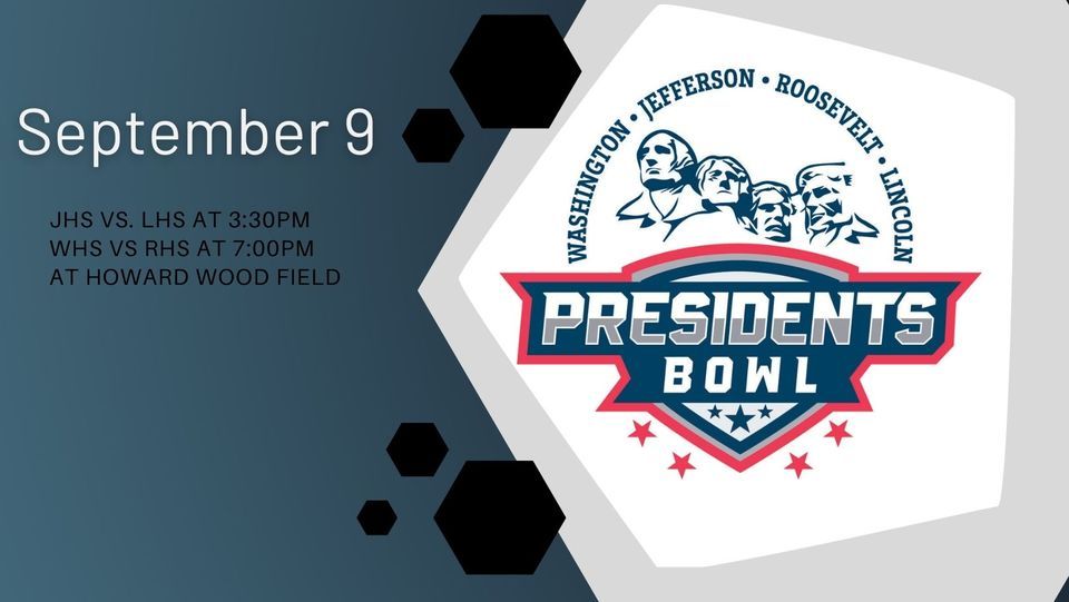 32nd Annual Presidents Bowl Football Games Howard Wood Field, Sioux Falls, SD September 9, 2023