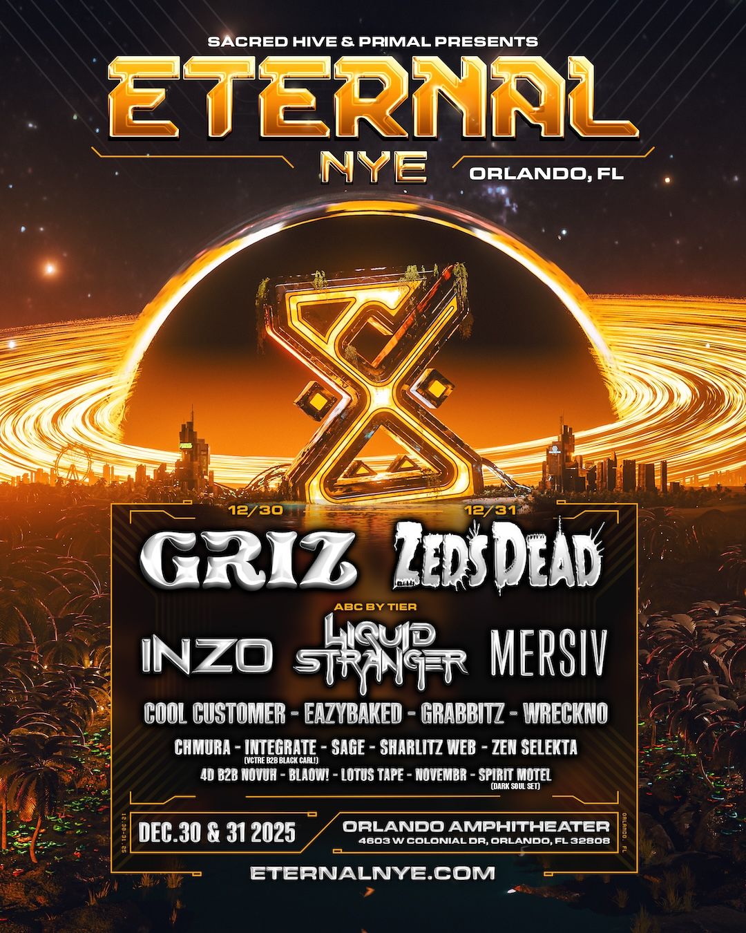 Eternal NYE - 2 Day Pass at Orlando Amphitheater at Central Florida Fairgrounds