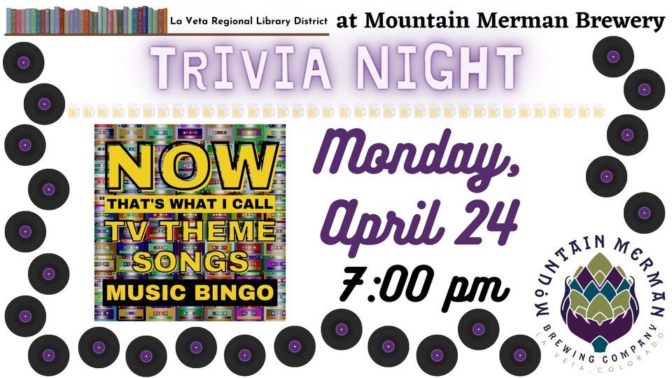 NOW Thats What I Call Music Bingo TV Theme Songs Mountain Merman