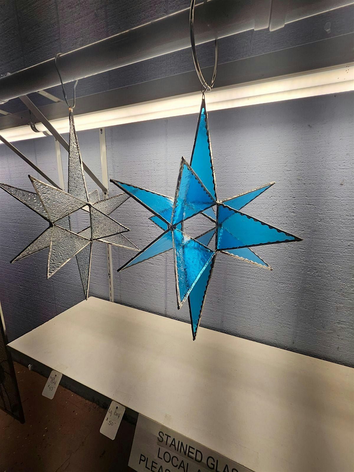 Stained Glass Moravian Star Making