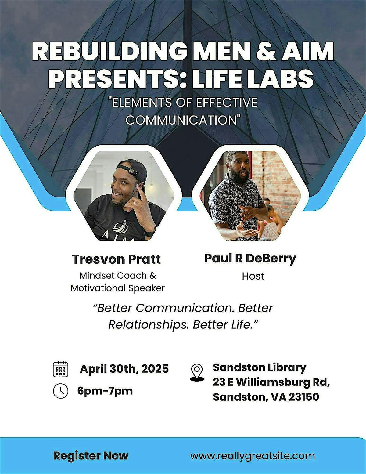 Life Labs: Elements Of Effective Communication (Coed Event) at Sandston ...