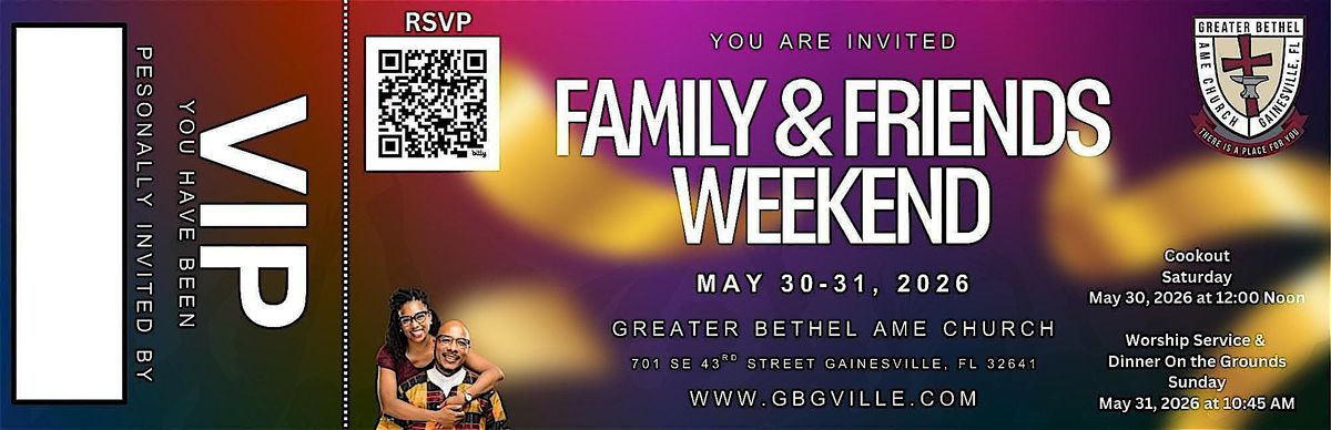 Family & Friends Weekend 2026