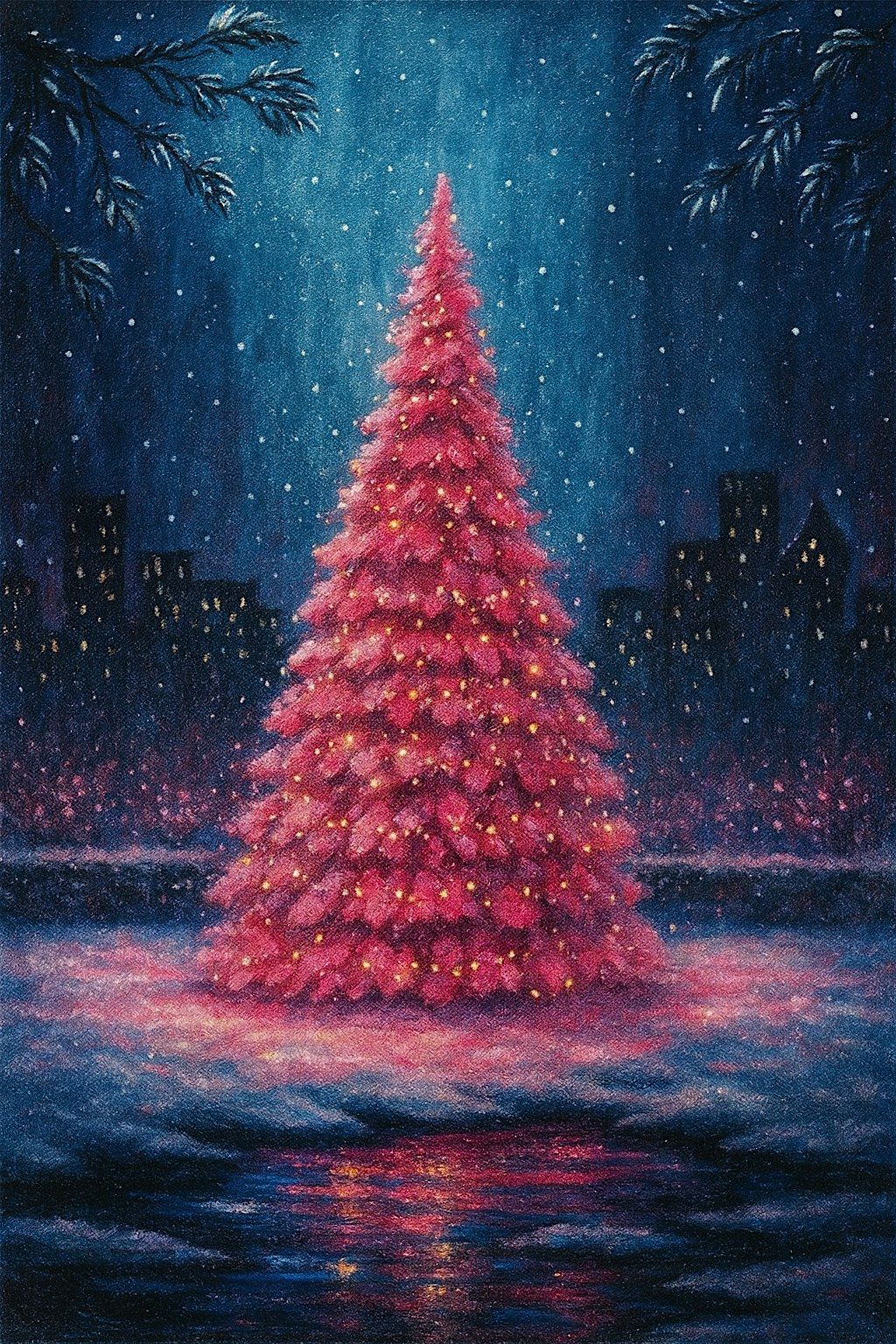 Pink Christmas Sip & Paint