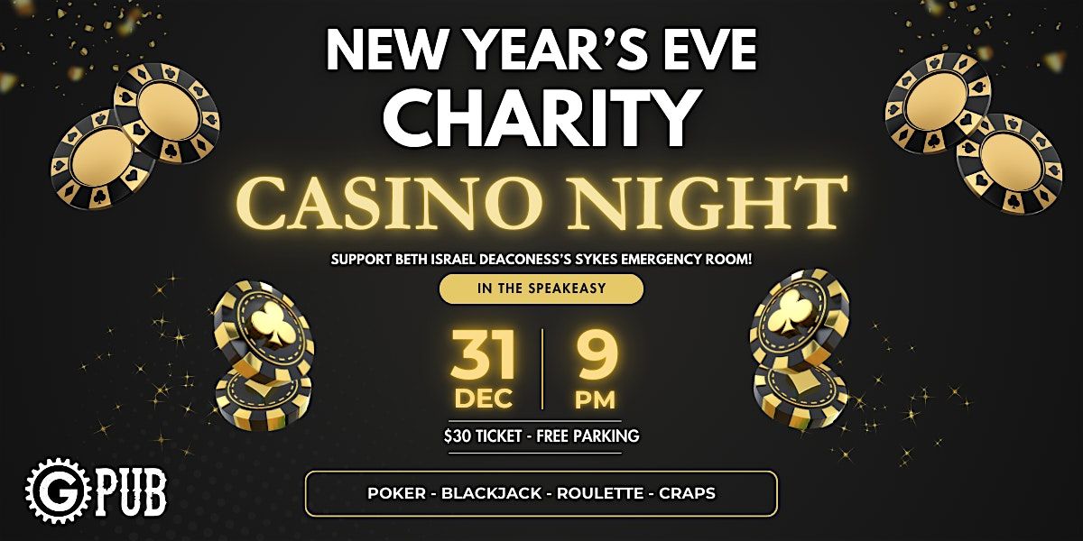 New Years Eve Charity Casino Night in the Speakeasy