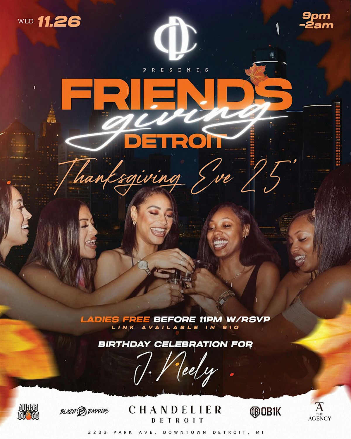 The Agency\u2019s FriendsGiving Thanksgiving Eve  Party
