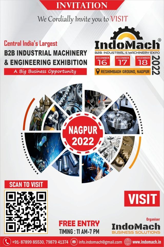 IndoMach B2B Industrial and Machinery Expo Reshim Bag Ground,Nagpur