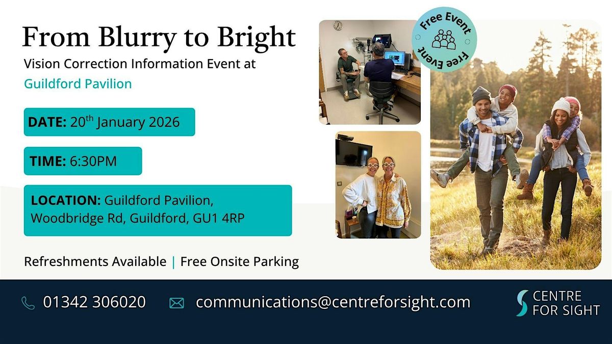 From Blurry to Bright: FREE Vision Correction Information Event