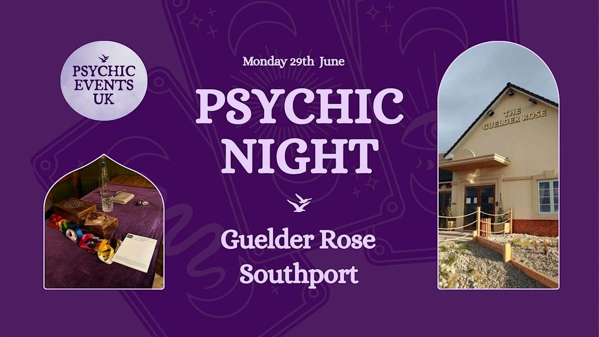 PSYCHIC READINGS NIGHT Monday 29th June, Guelder Rose, Southport