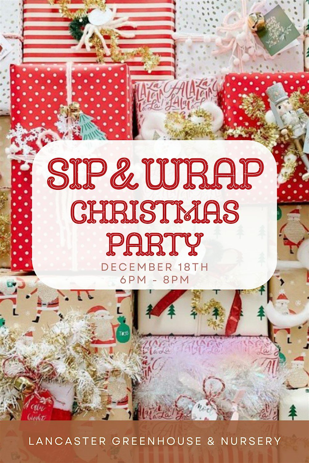 Sip & Wrap Christmas Party
