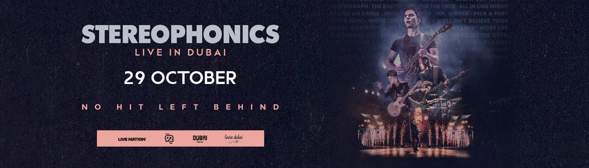 Stereophonics Dubai Tickets