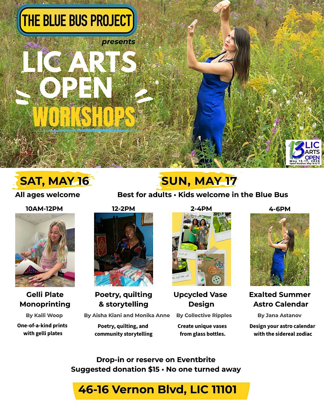 The Blue Bus Project Workshops \u2013 May 16\u201317