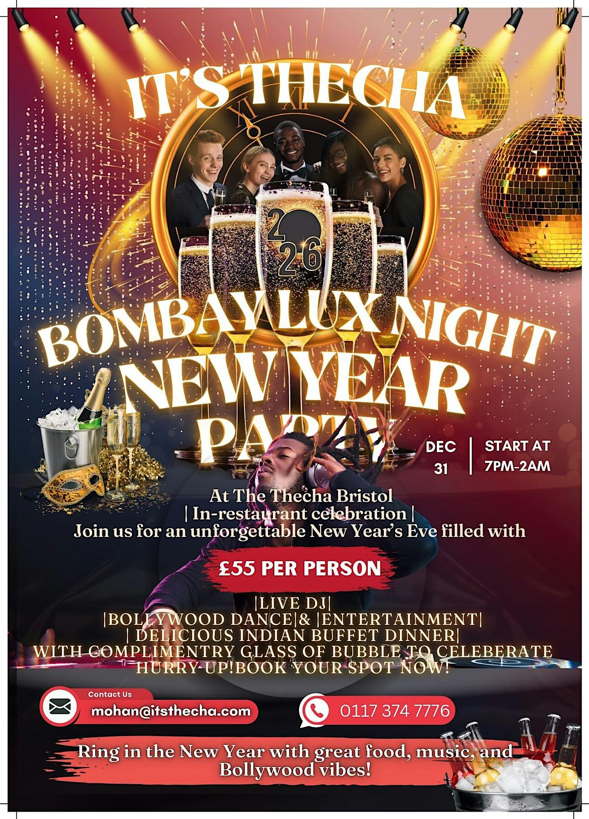 Bollywood New Year Eve Party at Itsthecha ( Bristol Grand Hotel)