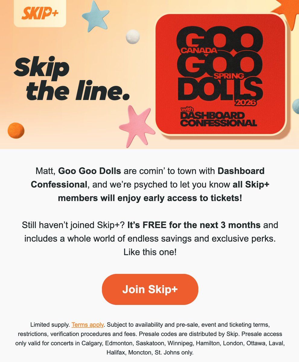 Goo Goo Dolls Halifax Tickets